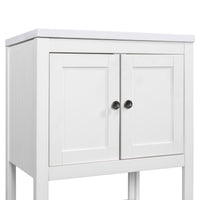 VanityFus 24-in White Bathroom Vanity Single Sink Combo Ceramic Top 1 door Undermount