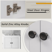VanityFus 24-in White Bathroom Vanity Single Sink Combo Ceramic Top 1 door Undermount