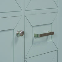 VanityFus 18.6-in Green Bathroom Vanity Single Sink Combo Undermount with Ceramic Top 1 door 3 drawers