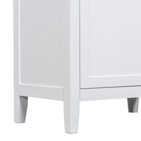 VanityFus 18.6-in White Bathroom Vanity Single Sink Combo Undermount with Ceramic Top 1 door 3 drawers