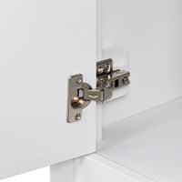 VanityFus 28.6-in White Bathroom Vanity Single Sink Combo Undermount with Ceramic Top 2 doors 3 drawers