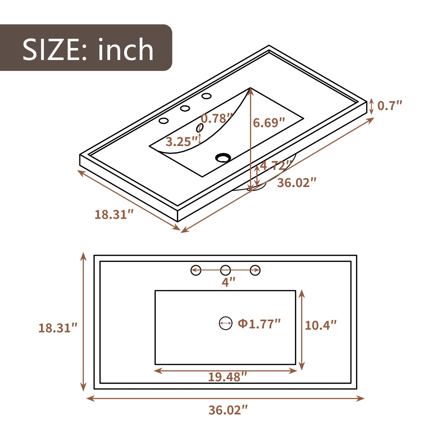 VanityFus 28.6-in White Bathroom Vanity Single Sink Combo Undermount with Ceramic Top 2 doors 3 drawers