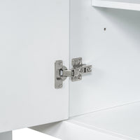 VanityFus 18.6-in White Bathroom Vanity Single Sink Combo Undermount with Ceramic Top 1 door 3 drawers Adjustable Shelves