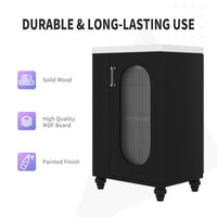 VanityFus 20-in Black Bathroom Vanity Single Sink Combo Ceramic Top 1 Soft Close Door Undermount Adjustable Shelves