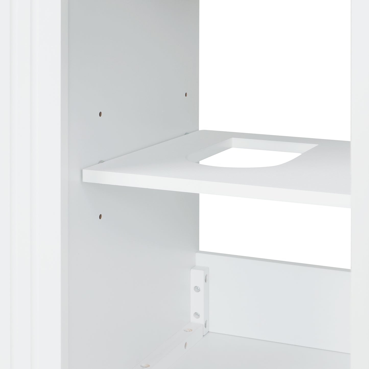 VanityFus 20-in White Bathroom Vanity Single Sink Combo Ceramic Top 1 Soft Close Door Undermount Adjustable Shelves