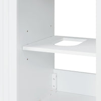 VanityFus 20-in White Bathroom Vanity Single Sink Combo Ceramic Top 1 Soft Close Door Undermount Adjustable Shelves