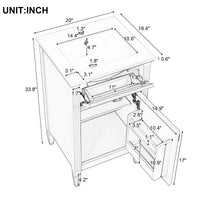 VanityFus 20-in Bathroom Vanity Green Single Sink Combo with Ceramic Top 1 Soft Close Door 1 Drawer Adjustable Shelves