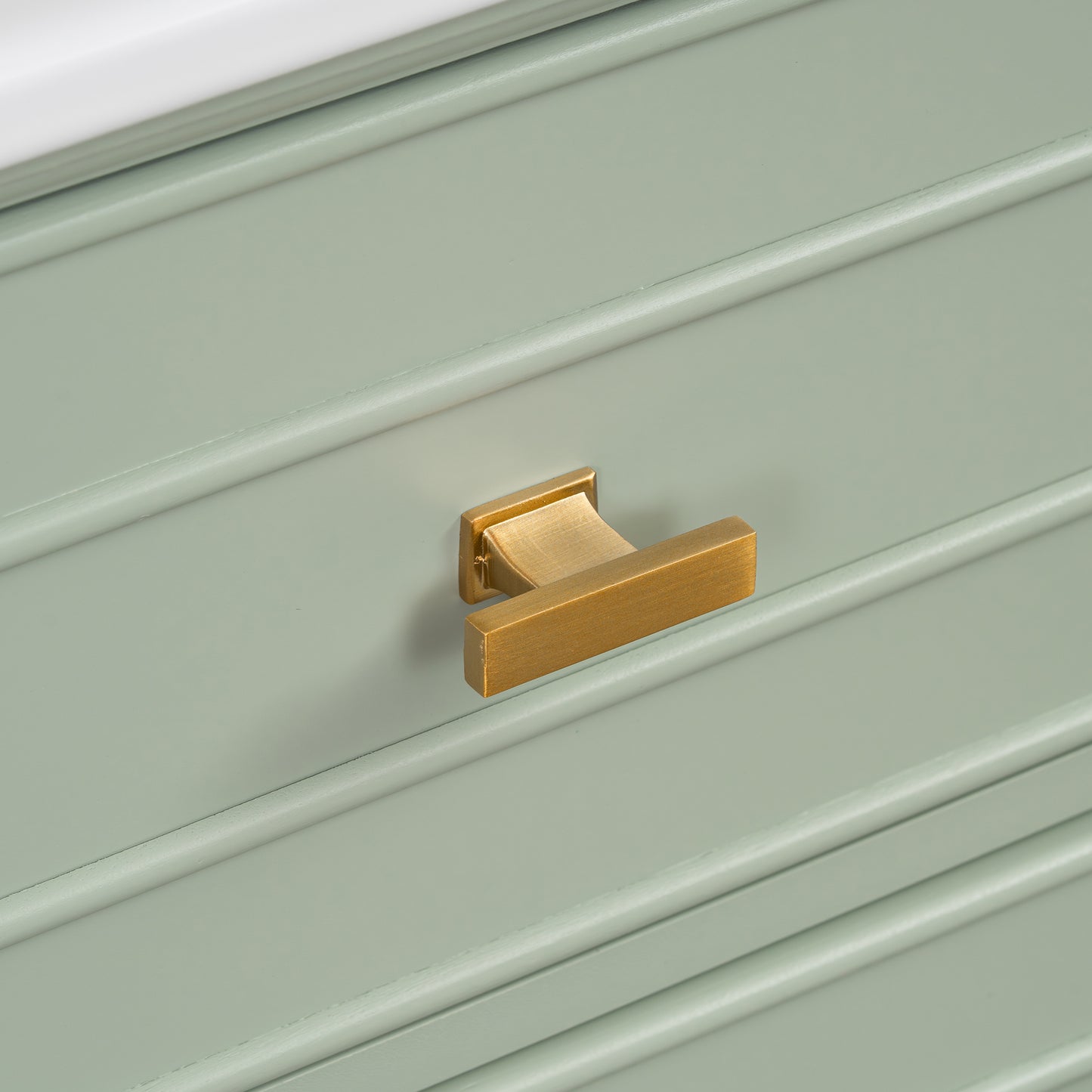 VanityFus 20-in Bathroom Vanity Green Single Sink Combo with Ceramic Top 1 Soft Close Door 1 Drawer Adjustable Shelves