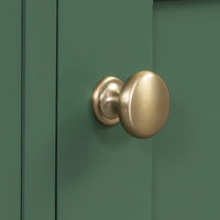 VanityFus 24-in Deep Green Bathroom Vanity Single Sink Combo Ceramic Top 1 door 3 drawers Undermount Adjustable Shelves