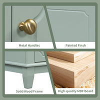 VanityFus 30-in Green Bathroom Vanity Single Sink Combo Ceramic Top 1 Soft Close Door 3 drawers Undermount