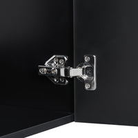 VanityFus 20-in Black Bathroom Vanity Single Sink Combo Ceramic Top 1 Soft Close Door Wall-mounted Adjustable Shelves