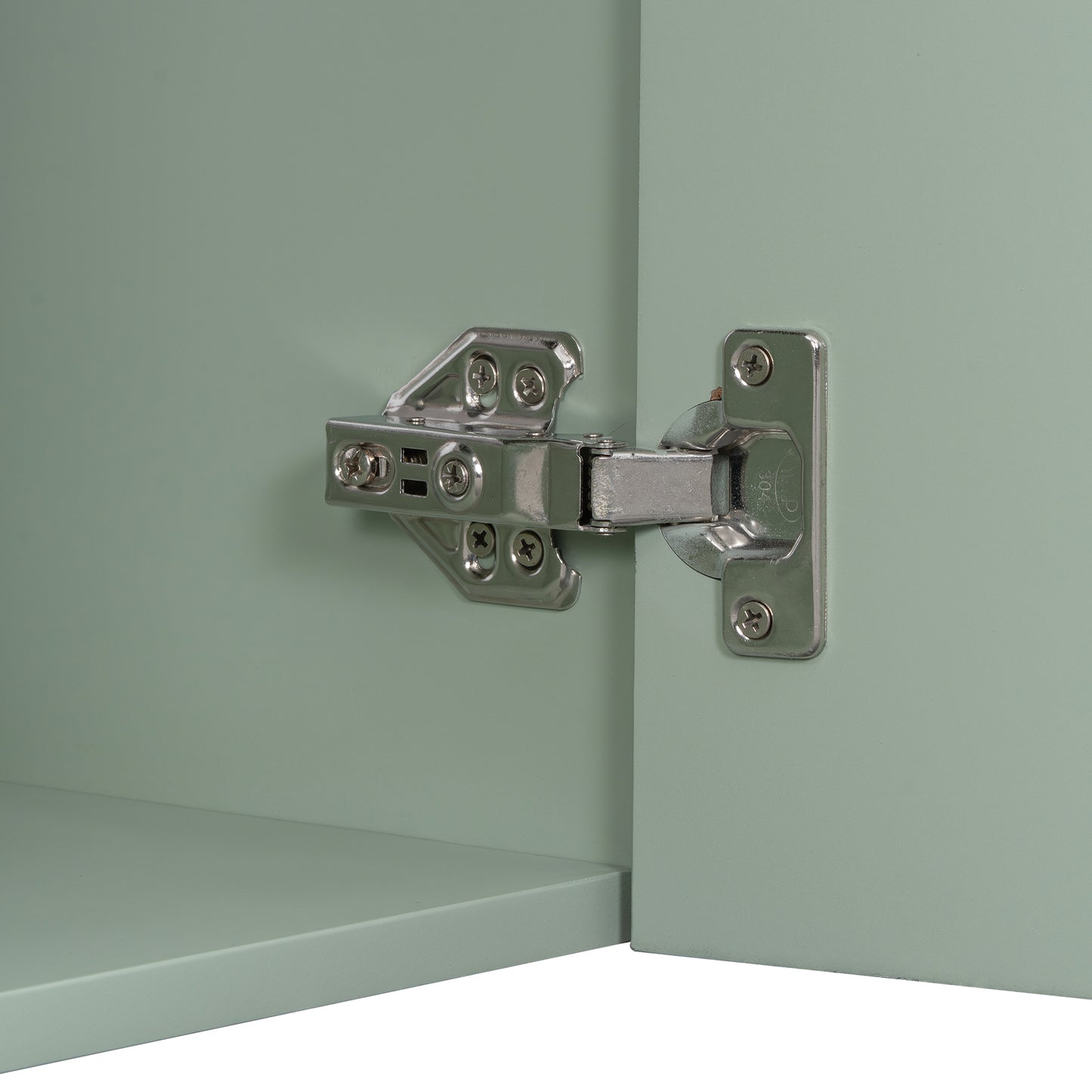 VanityFus 20-in Green Bathroom Vanity Single Sink Combo Ceramic Top 1 Soft Close Door Wall-mounted Adjustable Shelves
