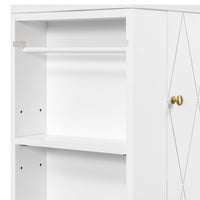 VanityFus 20-in White Bathroom Vanity Single Sink Combo Ceramic Top 1 Soft Close Door Wall-mounted Adjustable Shelves