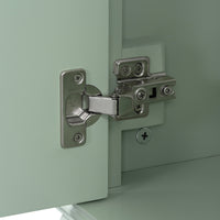 VanityFus 36-in Green Bathroom Vanity Single Sink Combo Ceramic Top 2 Soft Close Doors 3 drawers Undermount