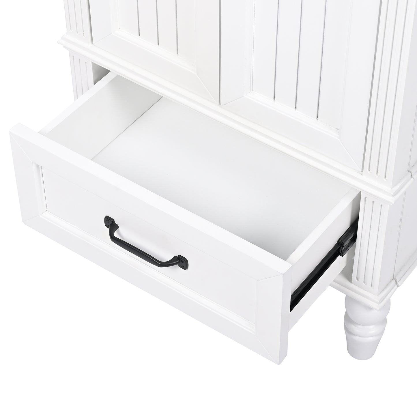 VanityFus 20-in Bathroom Vanity White Single Sink Combo with Ceramic Top 2 Doors 1 Drawer