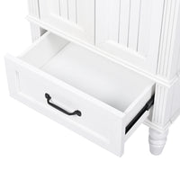 VanityFus 20-in Bathroom Vanity White Single Sink Combo with Ceramic Top 2 Doors 1 Drawer