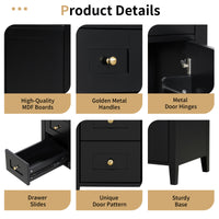 VanityFus 30-in Black Bathroom Vanity Single Sink Combo Ceramic Top 1 door 4 drawers Adjustable Shelves