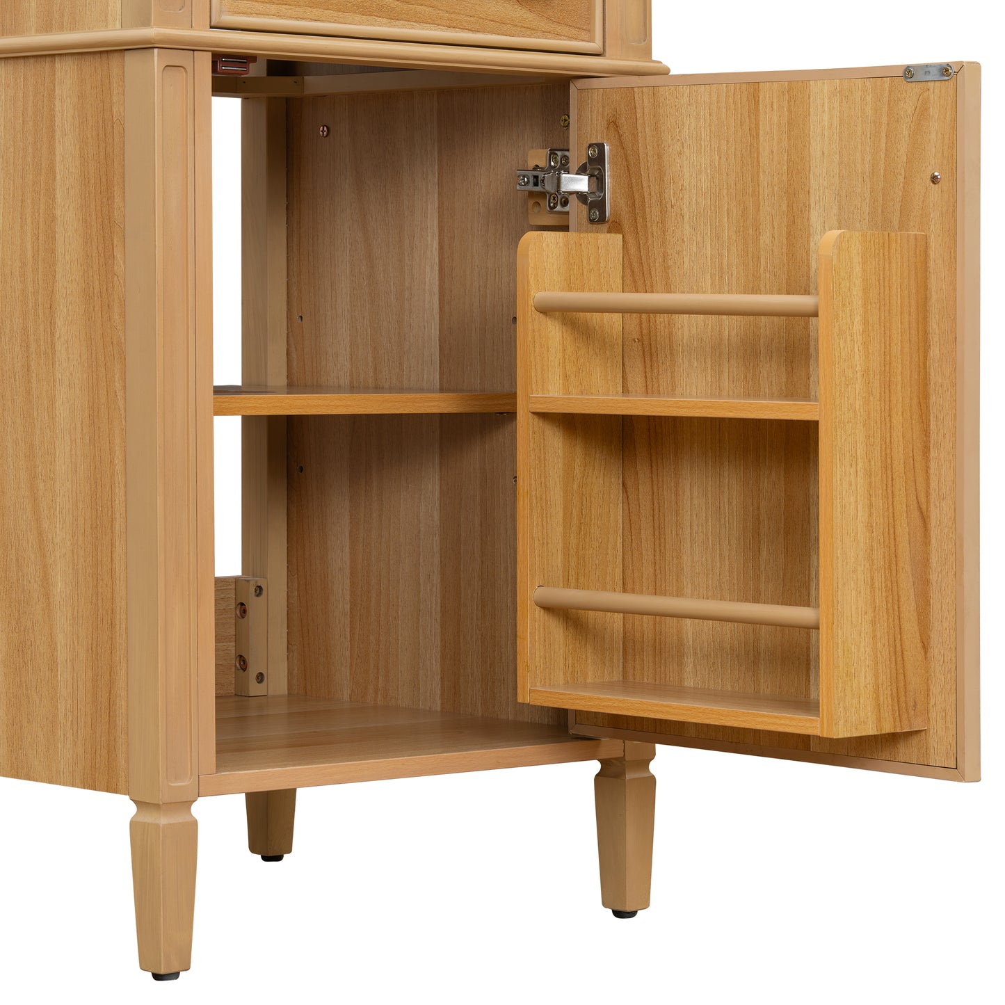 VanityFus 20-in Wood Bathroom Vanity Single Sink Combo Ceramic Top 1 Soft Close Door 1 drawer Undermount Adjustable Shelves