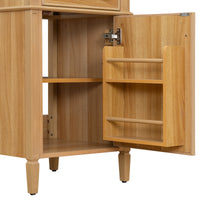 VanityFus 20-in Wood Bathroom Vanity Single Sink Combo Ceramic Top 1 Soft Close Door 1 drawer Undermount Adjustable Shelves