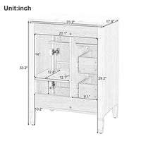 VanityFus 24-in White Bathroom Vanity Single Sink Combo Ceramic Top 1 door 3 drawers Undermount Adjustable Shelves