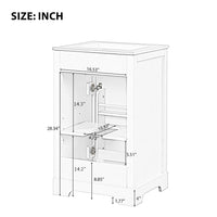 VanityFus 20-in Bathroom Vanity Black Single Sink Combo with Ceramic Top 1 Soft Close Door Adjustable Shelves