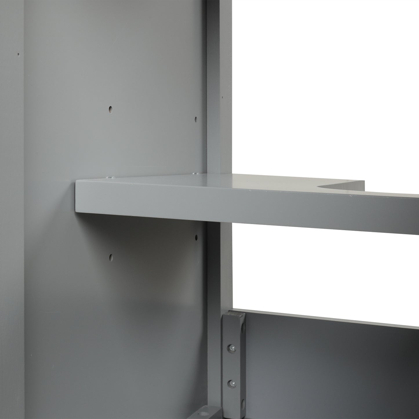 VanityFus 20-in Bathroom Vanity Gray Single Sink Combo with Ceramic Top 1 Soft Close Door Adjustable Shelves