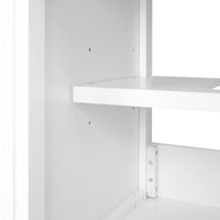 VanityFus 20-in Bathroom Vanity White Single Sink Combo with Ceramic Top 1 Soft Close Door Adjustable Shelves