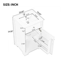VanityFus 20-in Bathroom Vanity White Single Sink Combo with Ceramic Top 1 Soft Close Door Adjustable Shelves