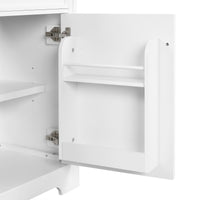 VanityFus 20-in Bathroom Vanity White Single Sink Combo with Ceramic Top 1 Soft Close Door Adjustable Shelves