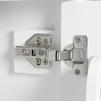 VanityFus 20-in Bathroom Vanity White Single Sink Combo with Ceramic Top 1 Soft Close Door Adjustable Shelves