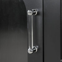 VanityFus 24-in Bathroom Vanity Black Single Sink Combo with Ceramic Top 1 Soft Close Door 2 Drawers Adjustable Shelves