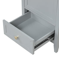 VanityFus 20-in Bathroom Vanity Gray Single Sink Combo with Ceramic Top 1 Soft Close Door 1 Drawer