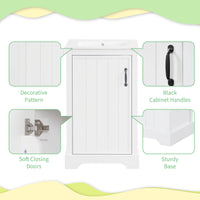 VanityFus 20-in Bathroom Vanity White Single Sink Combo with Ceramic Top 1 Soft Close Door Adjustable Shelves