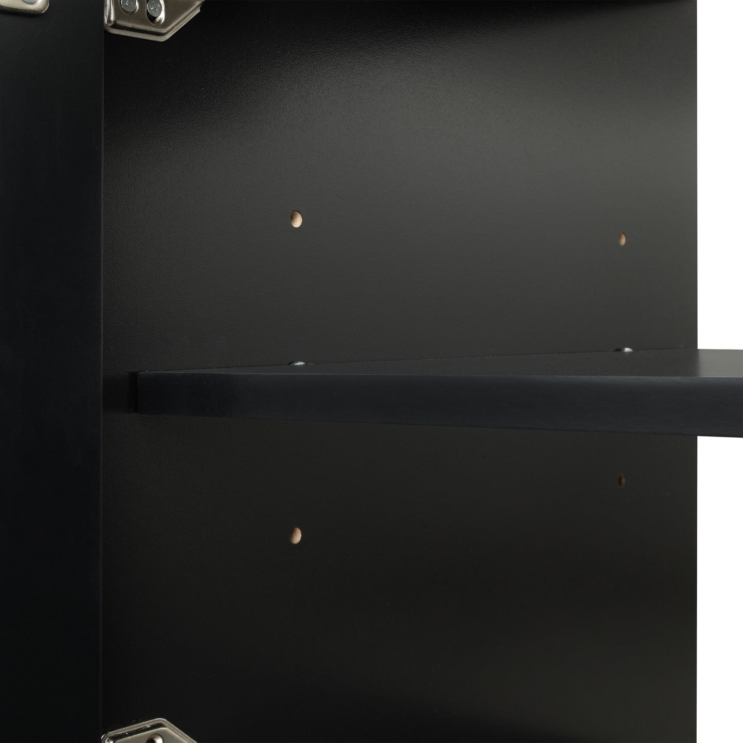 VanityFus 36-in Black Bathroom Vanity Single Sink Combo Ceramic Top 2 doors 2 drawers Undermount
