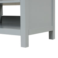 VanityFus 36-in Bathroom Vanity Gray Single Sink Combo with Ceramic Top 2 Doors 2 Drawers Adjustable Shelves
