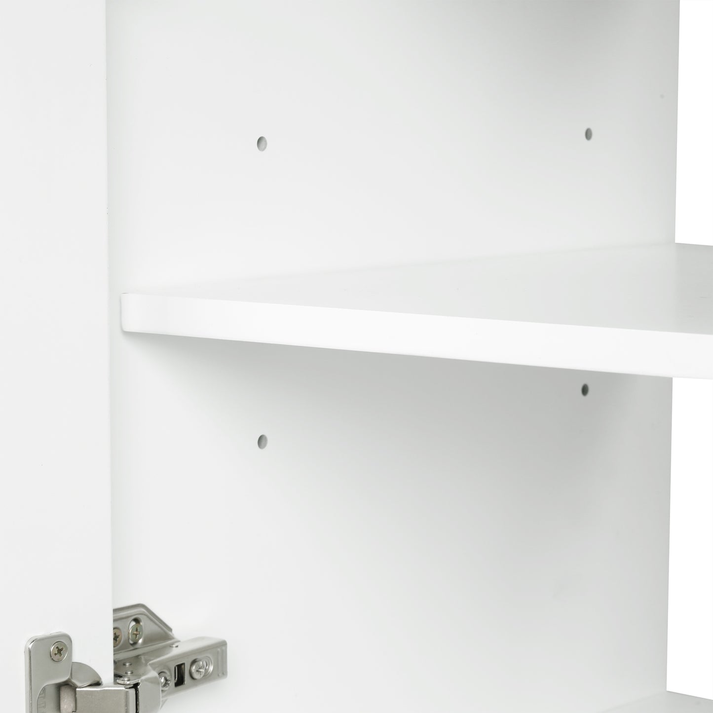 VanityFus 36-in Bathroom Vanity White Single Sink Combo with Ceramic Top 2 Doors 2 Drawers Adjustable Shelves