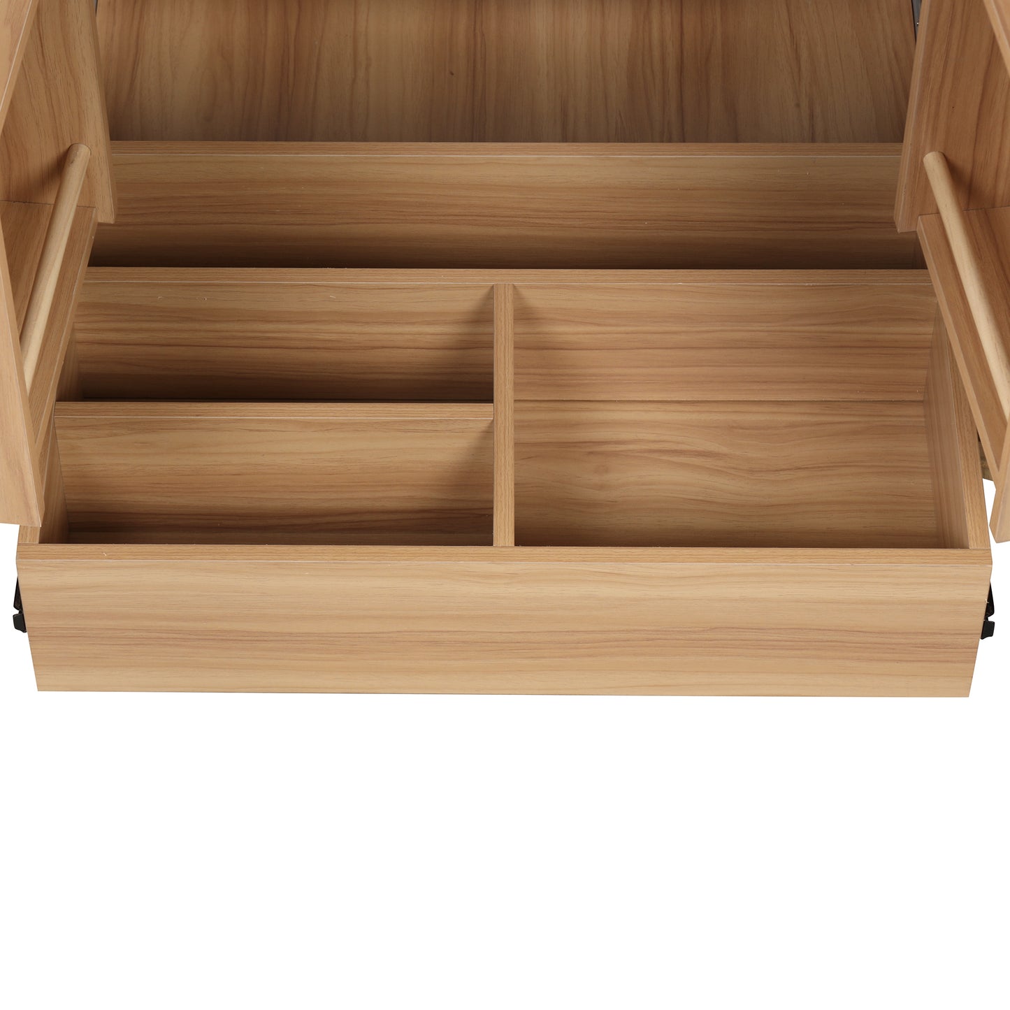 VanityFus 30-in Bathroom Vanity Wood Single Sink Combo with Ceramic Top 2 Doors 1 Drawer Adjustable Shelves