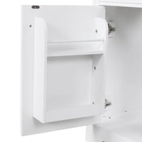 VanityFus 18.6-in White Bathroom Vanity Single Sink Combo with Ceramic Top Undermount 1 door 2 drawers Adjustable Shelves