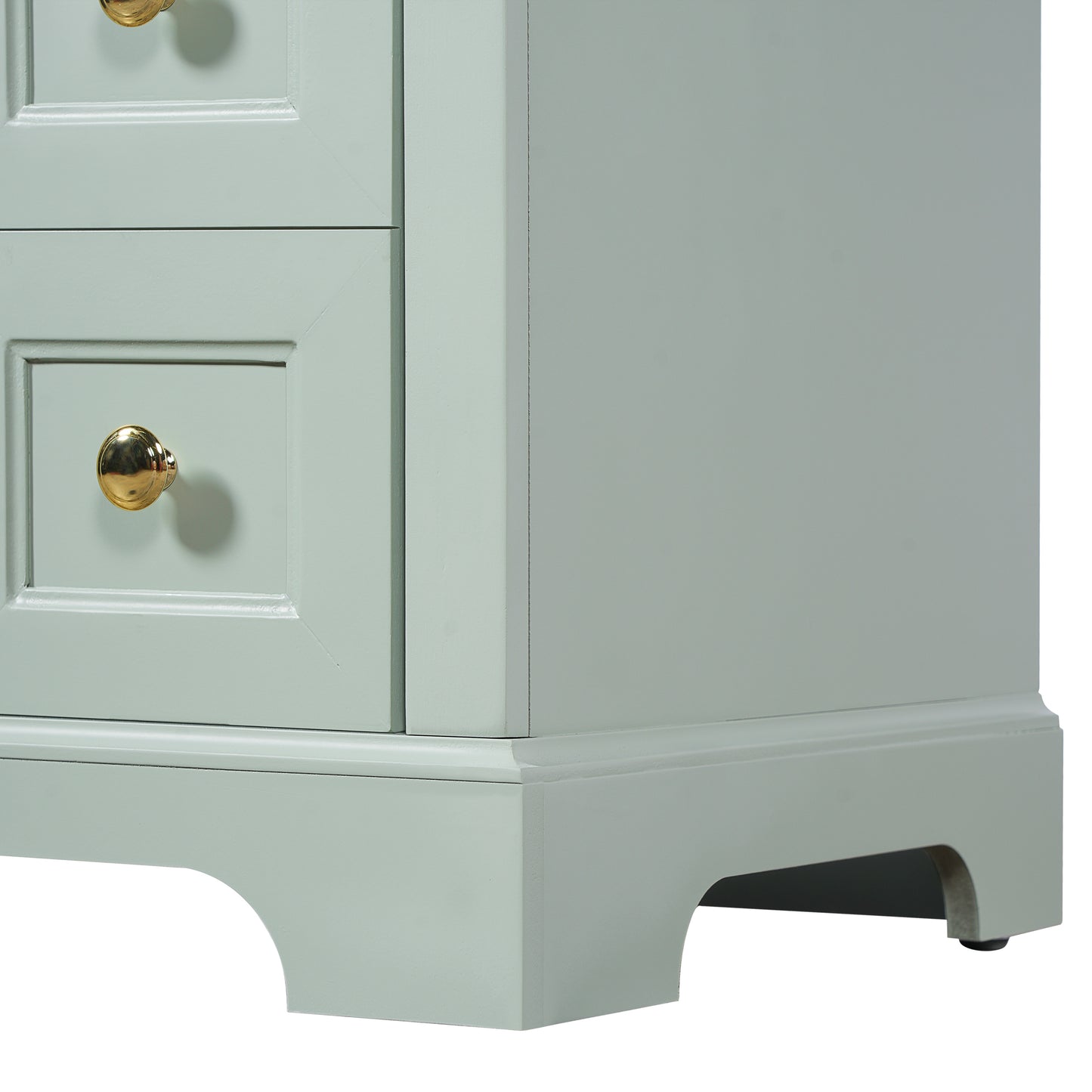 VanityFus 18.6-in Green Bathroom Vanity Single Sink Combo with Ceramic Top 1 Soft Close door 3 drawers Undermount