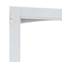 VanityFus White 14.21-in x 17.76-in x 62.99-in Wood Freestanding Soft Close Linen Cabinet adjustable shelves 2 Soft close doors 2 drawers