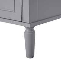 VanityFus 30-in Bathroom Vanity Gray Single Sink Combo Ceramic Top 1 Soft-Close Doors 3 Drawer