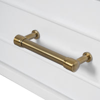 VanityFus 30-in Bathroom White Vanity Single Sink Combo Ceramic Top 1 Soft-Close Doors 3 Drawer