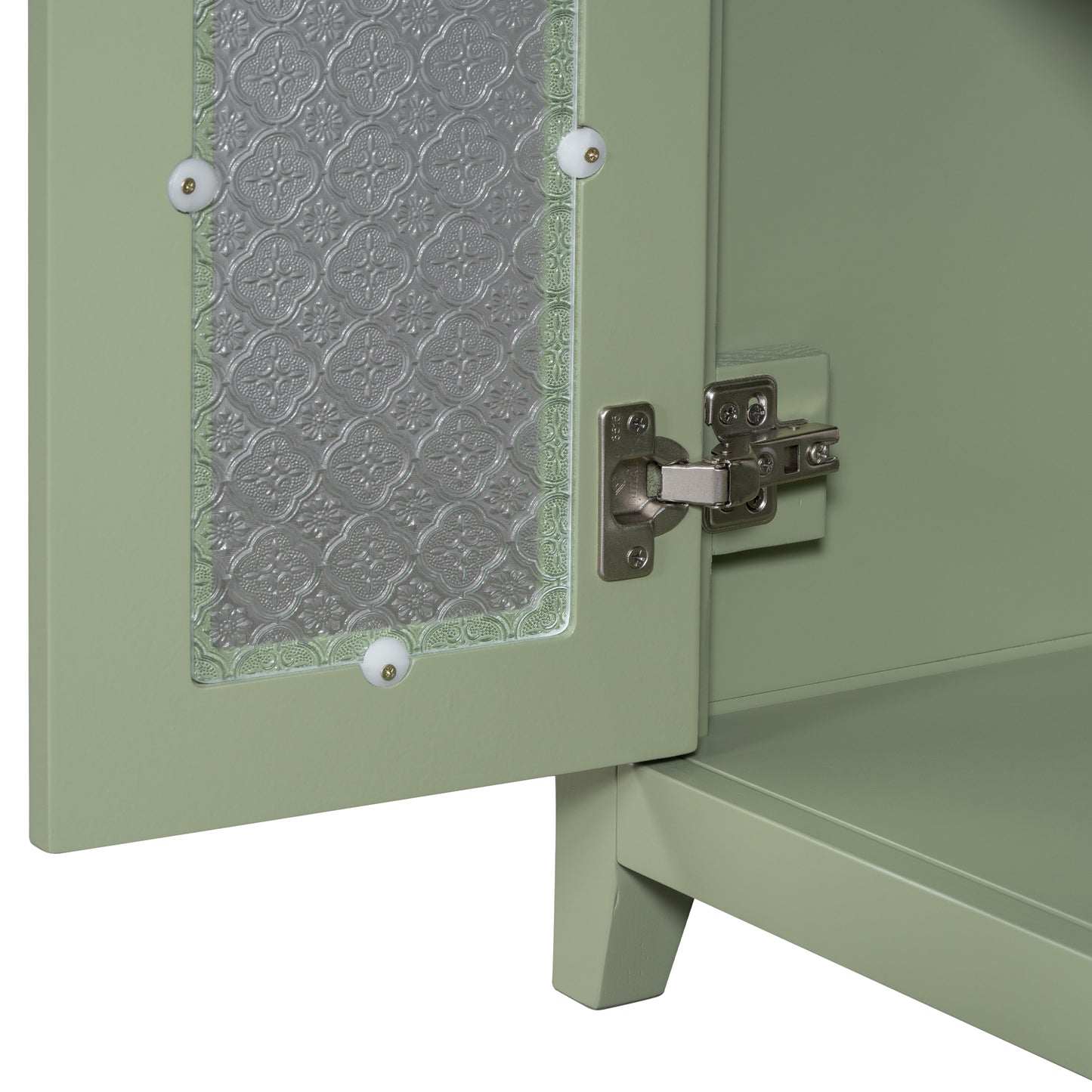 VanityFus 36-in Single Sink Combo Green Bathroom Vanity Ceramic Top 2 Soft-Close Doors 3 drawer
