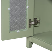 VanityFus 36-in Single Sink Combo Green Bathroom Vanity Ceramic Top 2 Soft-Close Doors 3 drawer