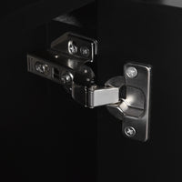 VanityFus Black 20-in Bathroom Vanity Single Sink Combo Ceramic Top 1 Soft-Close Doors Adjustable shelves