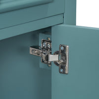 VanityFus Green 20-in Bathroom Vanity Single Sink Combo Ceramic Top 1 Soft-Close Doors Adjustable shelves