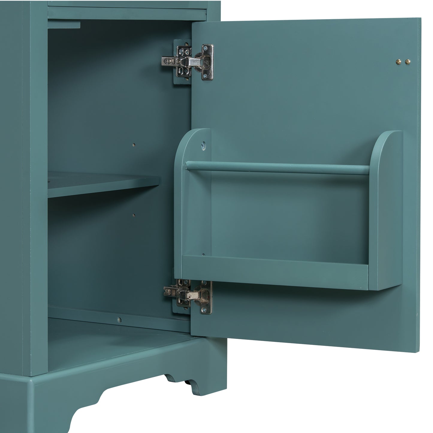 VanityFus Green 20-in Bathroom Vanity Single Sink Combo Ceramic Top 1 Soft-Close Doors Adjustable shelves
