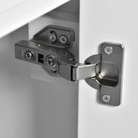 VanityFus White 20-in Bathroom Vanity Single Sink Combo Ceramic Top 1 Soft-Close Doors Adjustable shelves