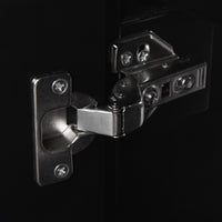 VanityFus 24-in Bathroom Vanity Black Single Sink Combo Ceramic Top 1 Soft-Close Doors 2 Drawer