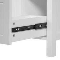 VanityFus 24-in Bathroom Vanity White Single Sink Combo Ceramic Top 1 Soft-Close Doors 2 Drawer